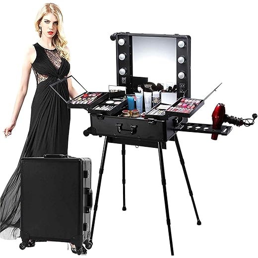 Adson Rolling Makeup Trolley Case 5 cm