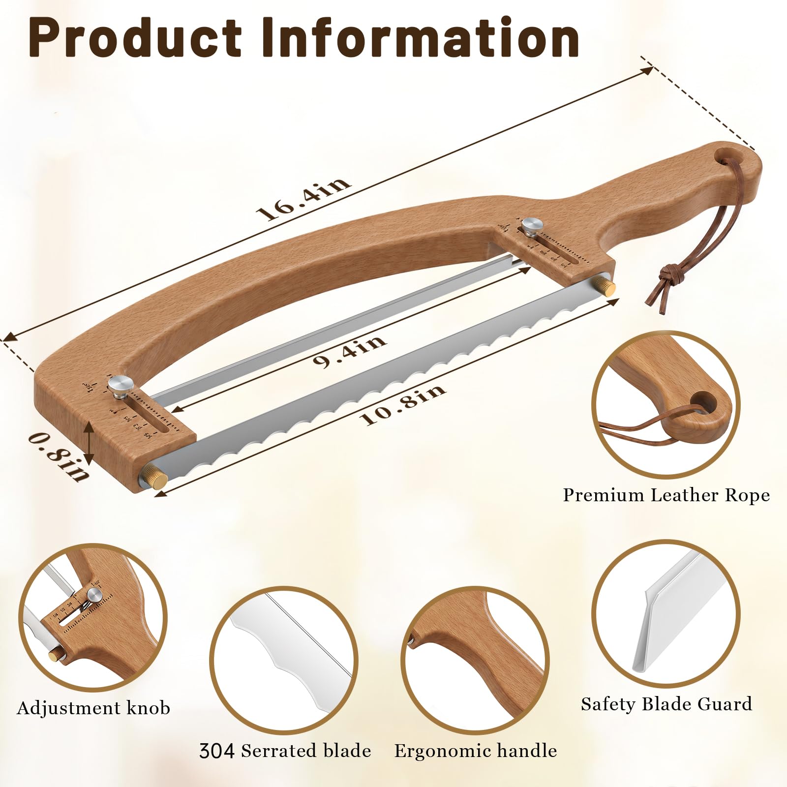 TUIKEN Bread Knife - Slice Like a Pro -2