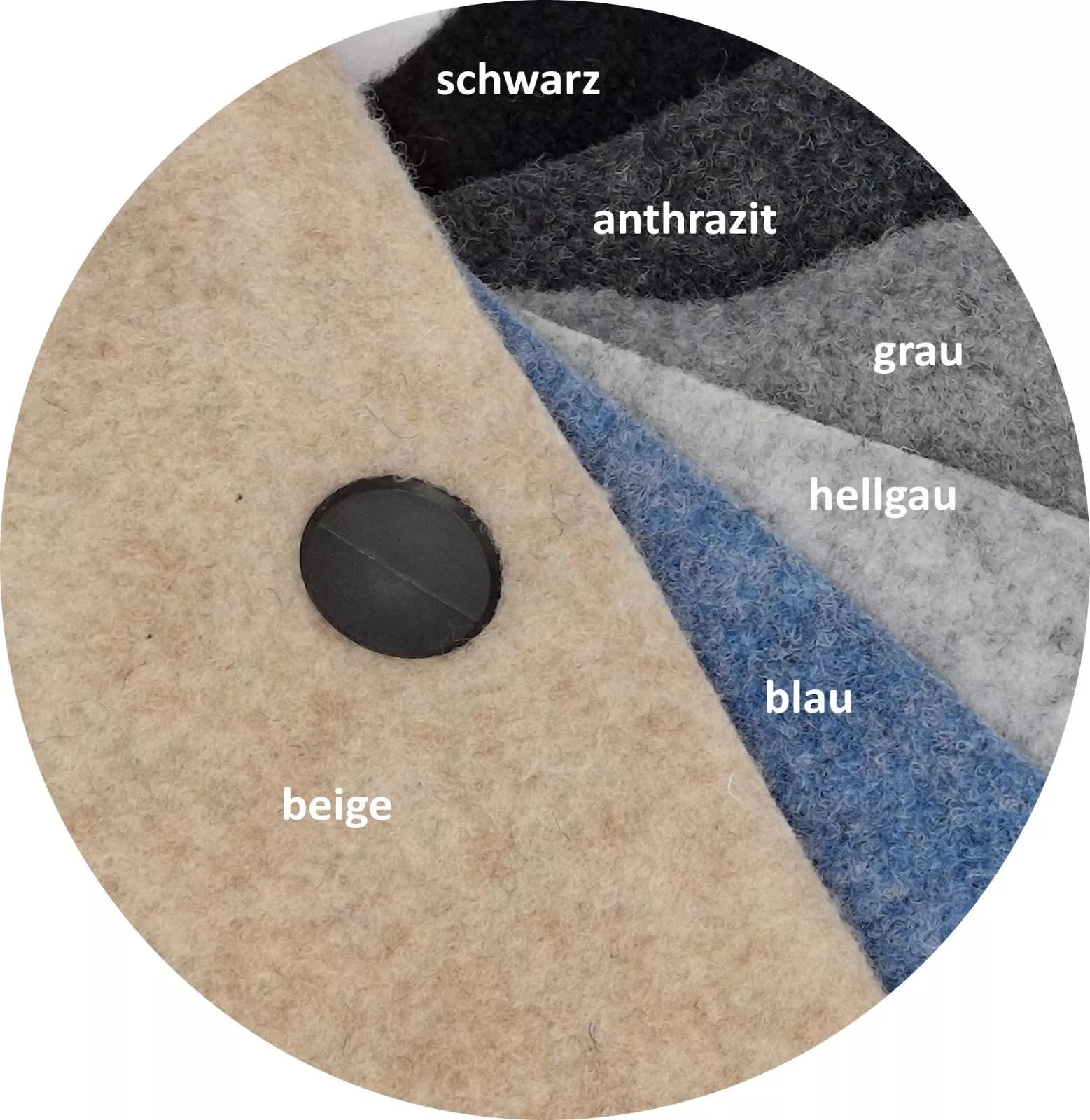 Nadelfilz Extra-Flex Meterware Restauration Innenraumverkleidung Instandhaltung Camperausbau 206 cm Breite (206 x 800 cm, Anthrazit)