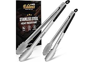 12" and 17" Metal Tongs for Grilling