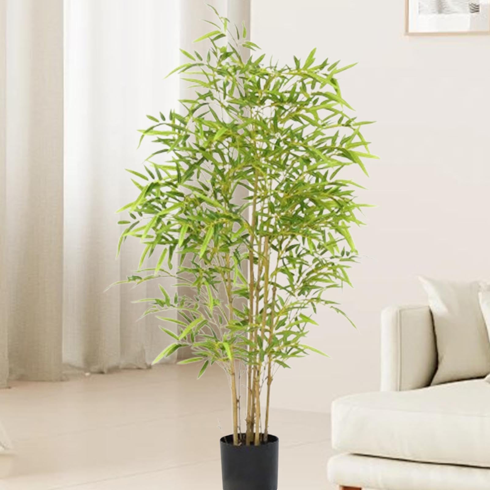 Pianta artificiale in vaso, decorazione per la casa, regalo di inaugurazione, albero di bambù finto memorabile, regalo premuroso per i propri cari,