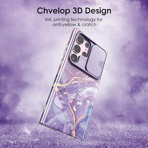 Miniatura 5 de Funda para Samsung Galaxy S23 Ultra con Cubierta Deslizante para Cámara, Funda Samsung S23 Ultra Resistente a Golpes Delgada Fina Ligera, Patrón