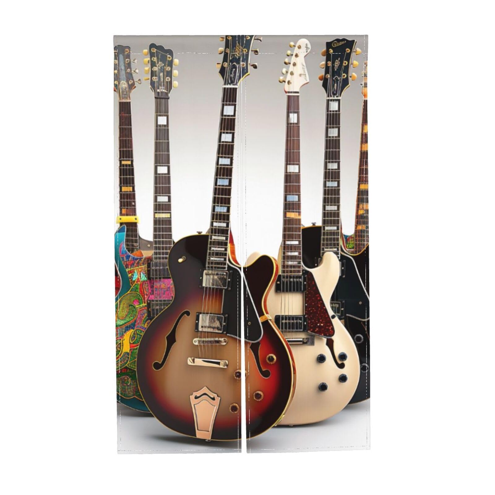 Rideaux occultants guitare pour salon créatif et nuits douces à la maison