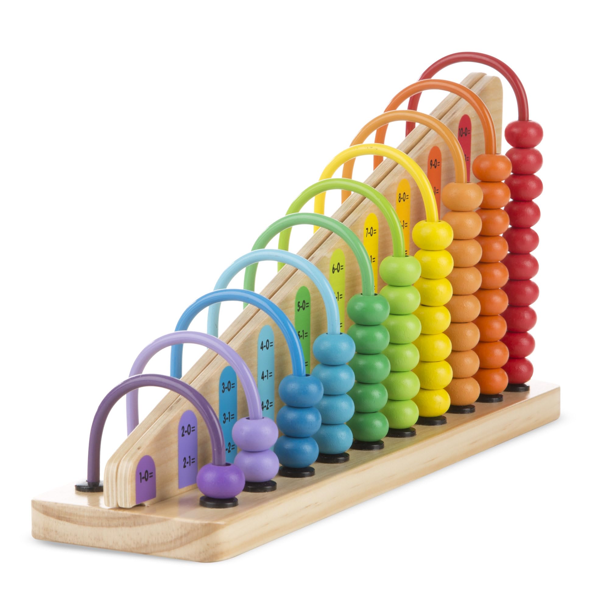 Melissa & Doug - Abakus: Lernspielzeug - Abakus mit 55 bunten Perlen und 2 austauschbaren Holzbrettern für Kinder