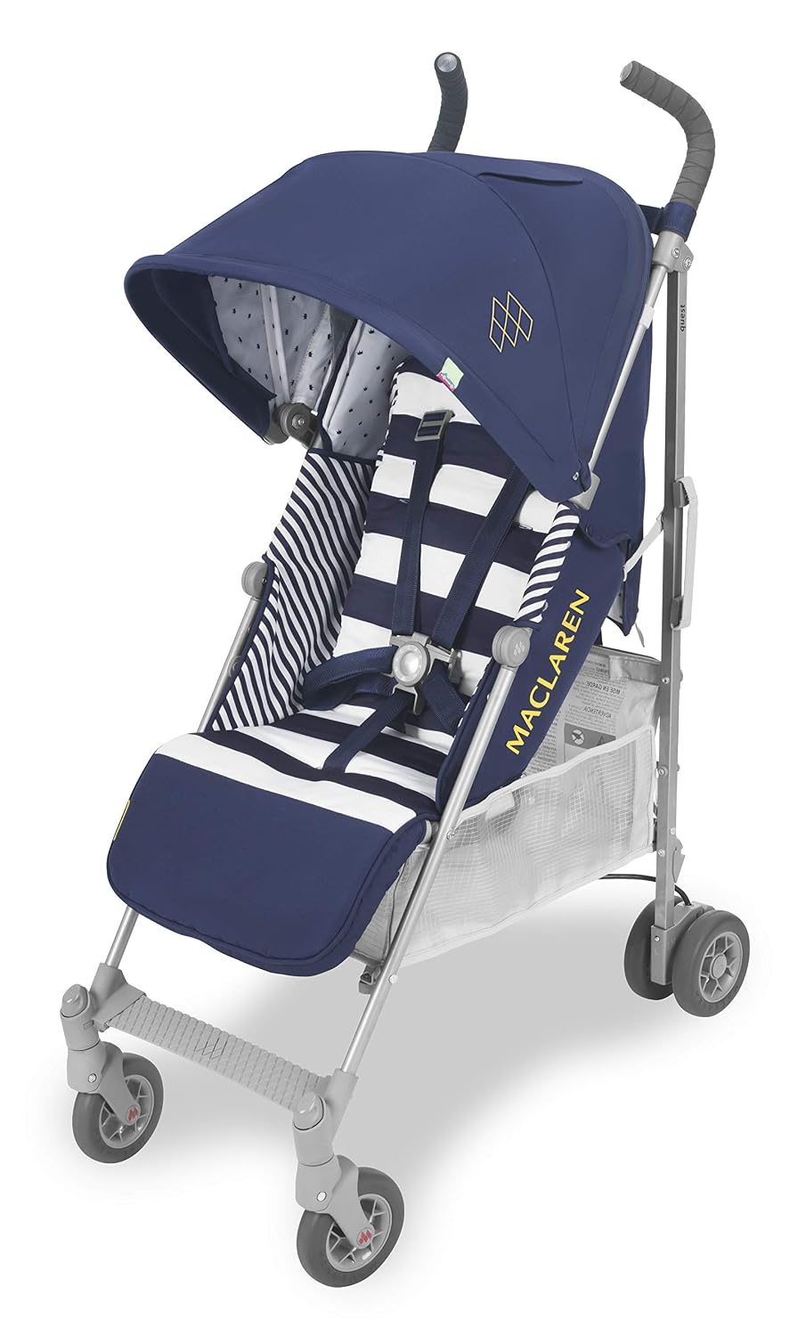 Maclaren Quest Stroller- Full-featured, lightweight and compact. Newborn Safety System™ and compatible with Maclaren Carrycot, extendable UPF50+/waterproof hood, accessories in the box