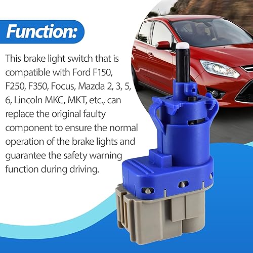 Miniatura 4 de Interruptor de luz de freno para Ford F150 F250 F350 Focus Mazda 2 3 5 6 Lincoln MKC MKT 8T4T-9G854-AA 4838697