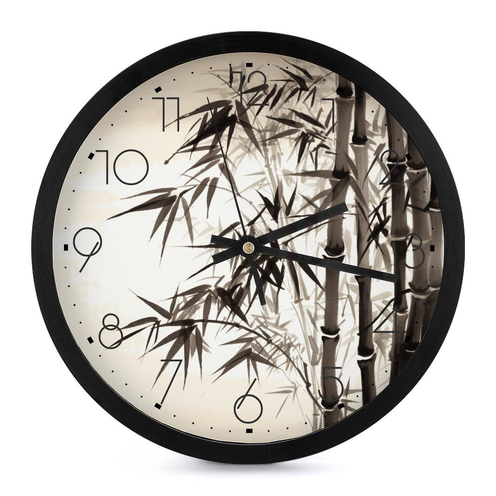Horloge murale calligraphie chinoise 25,4 cm idée cadeau déco originale maison