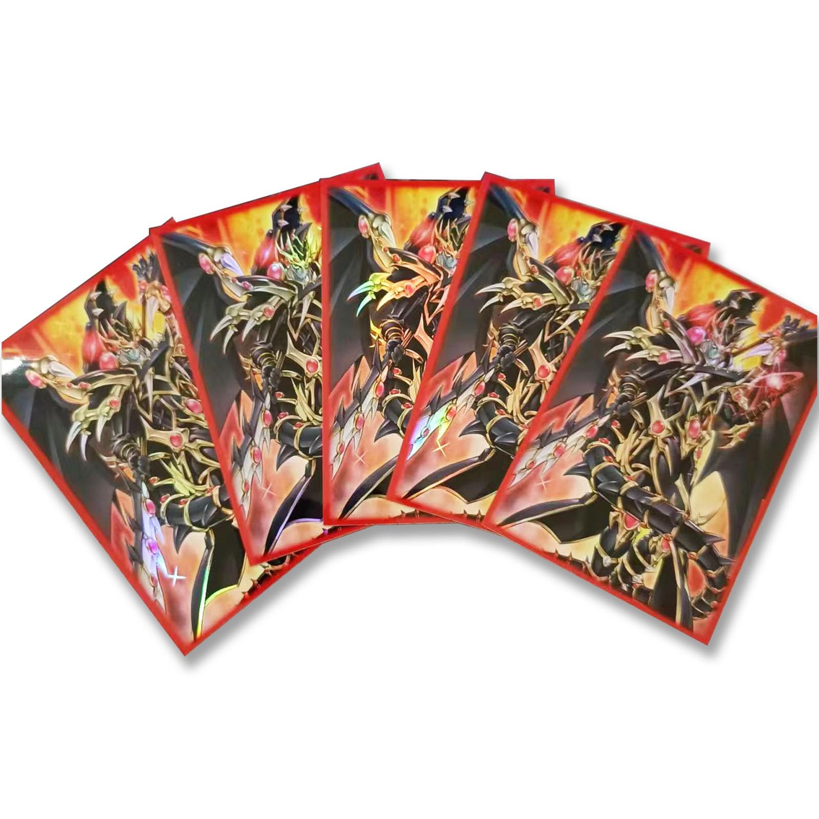 50ct (Dragun of Red Eyes) Holographic Top Loading Trading Card Sleeves Deck  Protector for YuGiOh/Japanese Art Anime Printing Card Sleeves 63x90mm(A04)  : Amazon.co.uk: Toys & Games