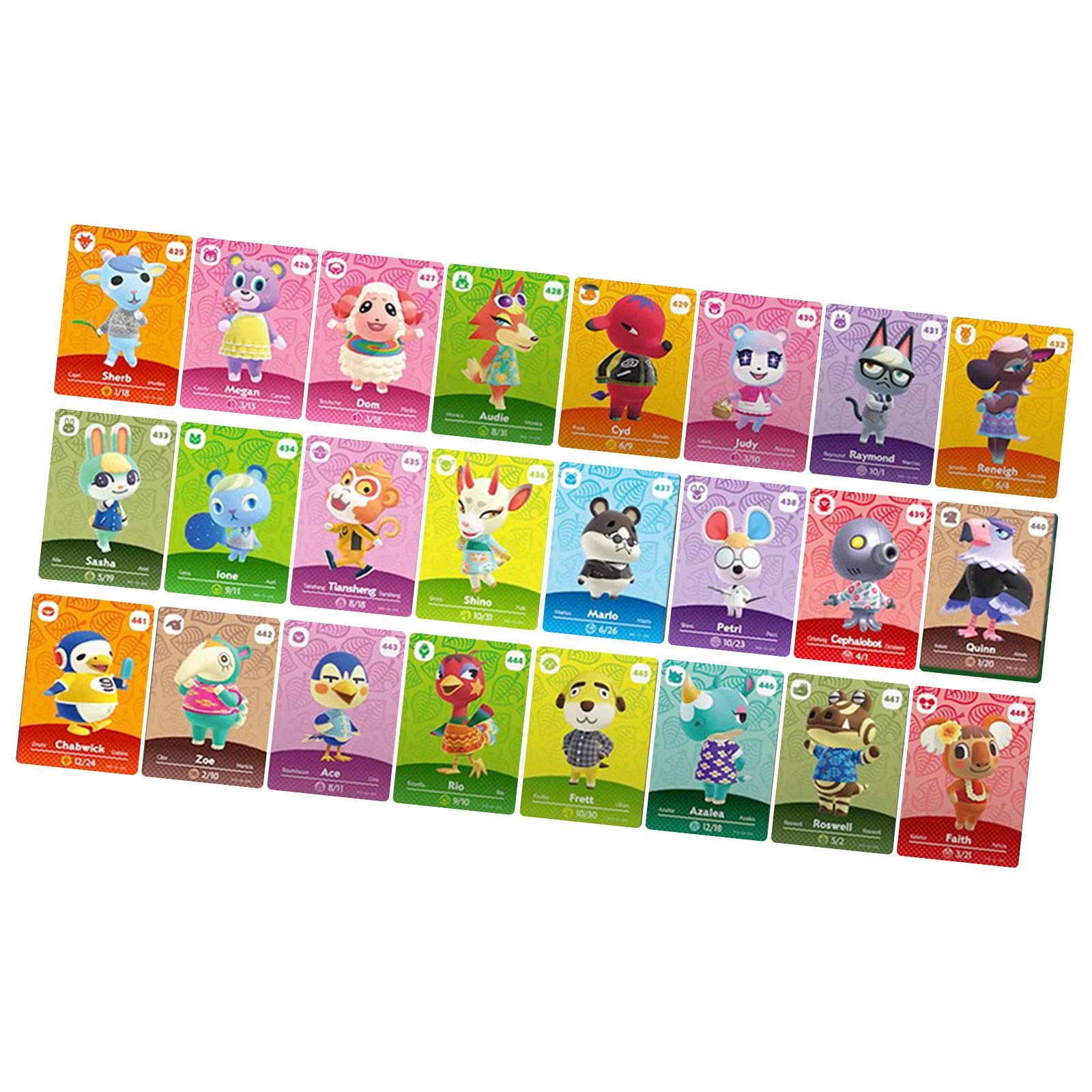 MERISHOPP Amiibo Cards Portable Game Cards Mini Cards for Animal