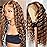 DULOVE Highlight Ombre Deep Wave Lace Front Wigs Human Hair Pre Plucked with Baby Hair Glueless 13x4 Hd Transparent Lace Front Wigs Human Hair 4/27 Honey Blonde Lace Frontal Wig 200 Density 22inch