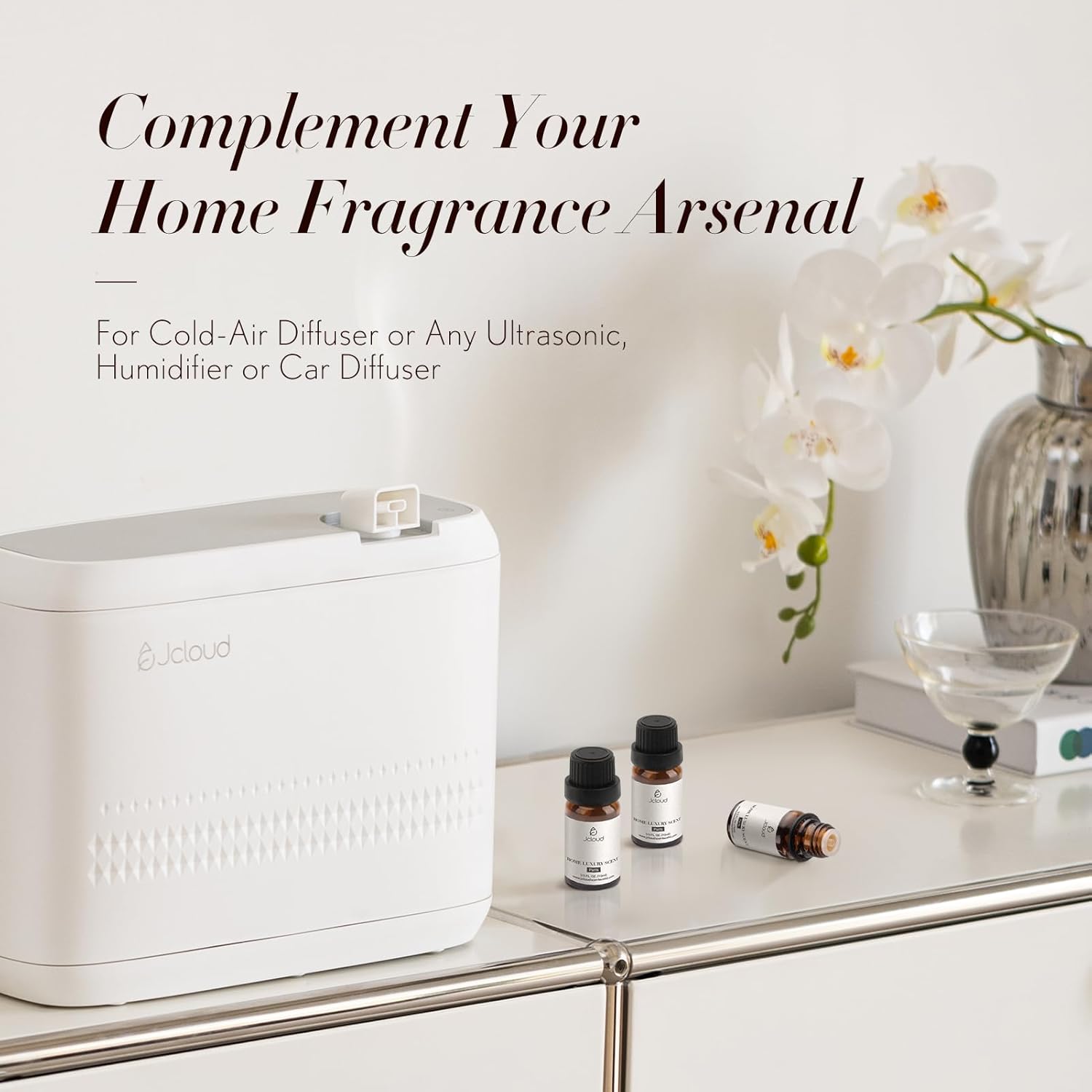 JCLOUD Paris Essential Oil for Diffuser - Hotel Diffuser Oil & Home Luxury Scents - Pure Aromatherapy Diffuser Oil with Rose, Jasmine and Honeysuckle, Natural & Pet Safe - 10mL - Image 6