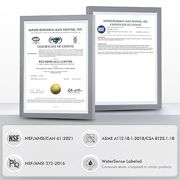 KES Bathroom Sink Faucet Single Hole Bathroom Faucet & Sink