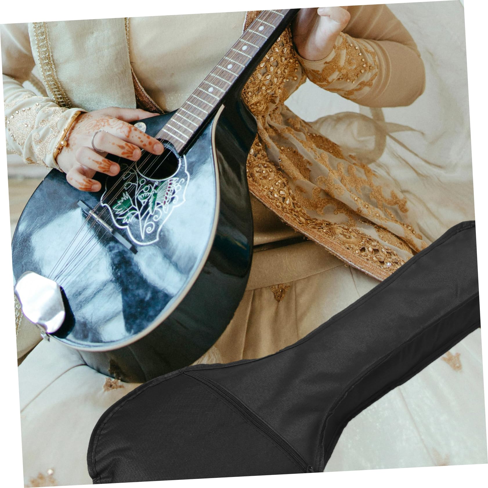 Lot De 2 De Transport Pour Mandoline Épais Et Résistant Aux Chocs En Tissu Oxford Pour Instruments De Musique