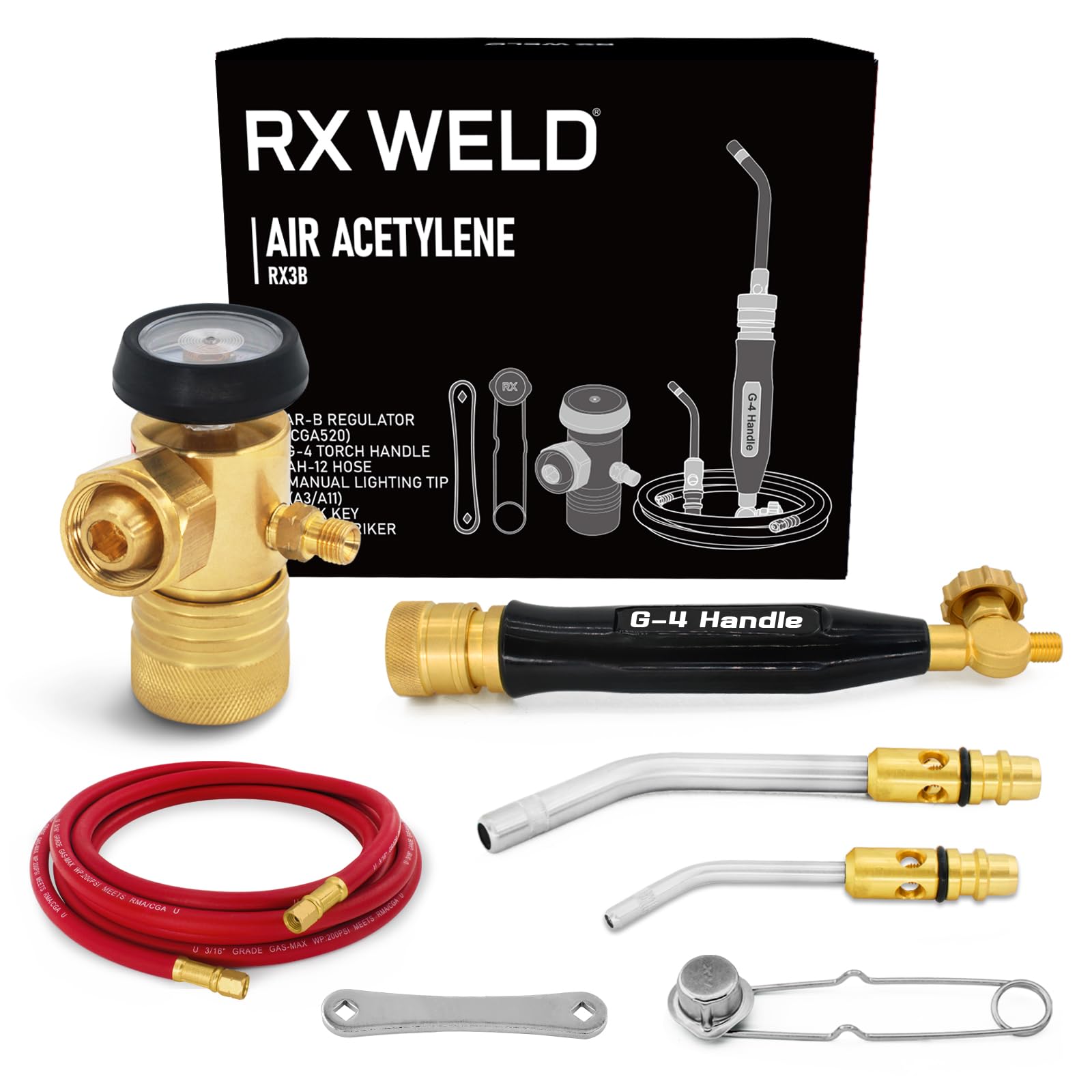 RX WELD Air Acetylene Oxy-Fuel Welding and Cutting Torch Kit