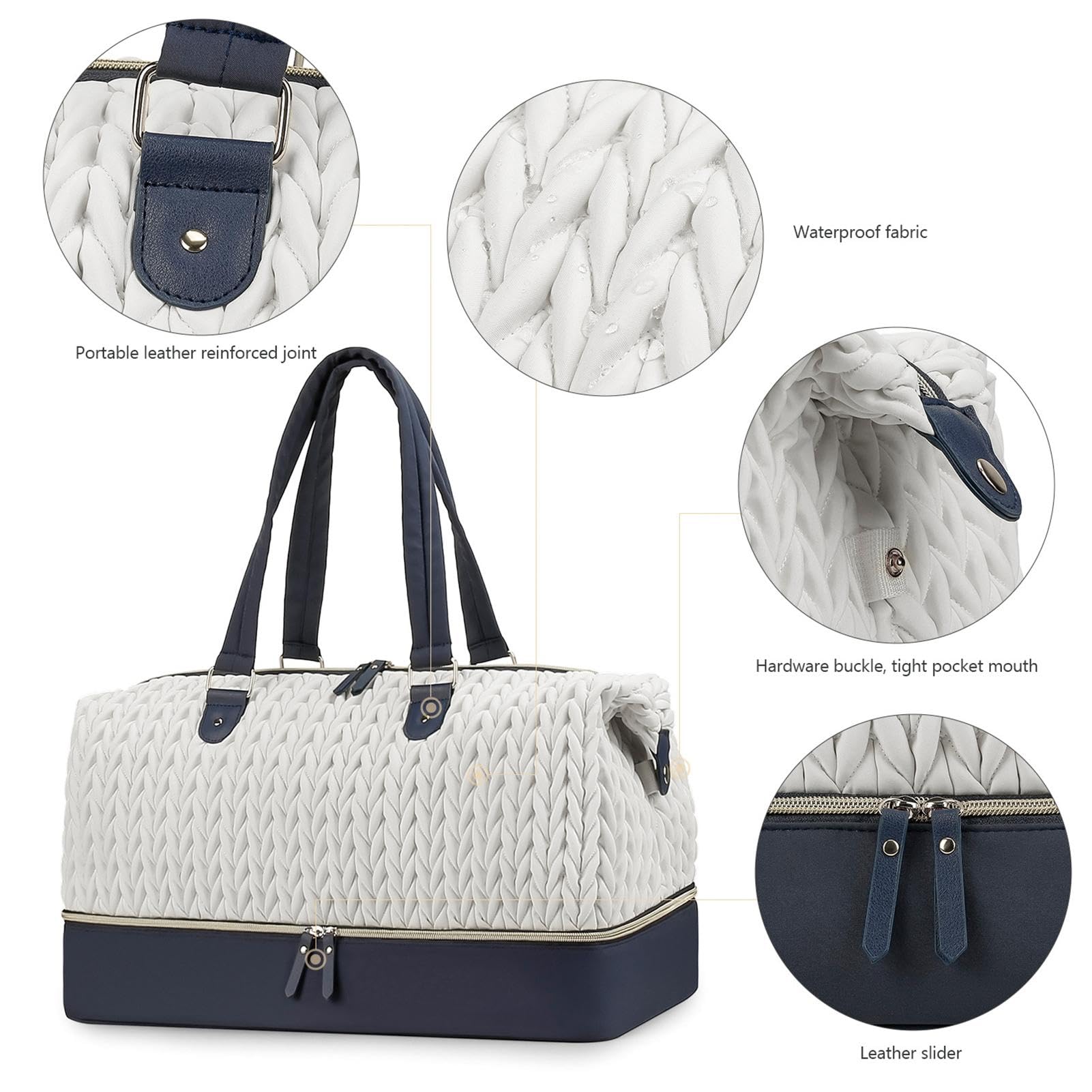 Borsa fasciatoio da donna, borsa fasciatoio – Borsa organizer per fasciatoio | Borsa impermeabile per fasciatoio grande con tasca isolata per viaggi