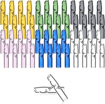 50 Pack Reusable Glass Filter Tips, 8mm x 5mm x 35mm