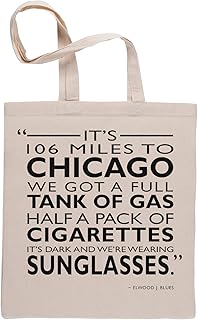 Its 106 Miles To Chicago Borse Per La Spesa Riutilizzabili Shopping Bag Beige