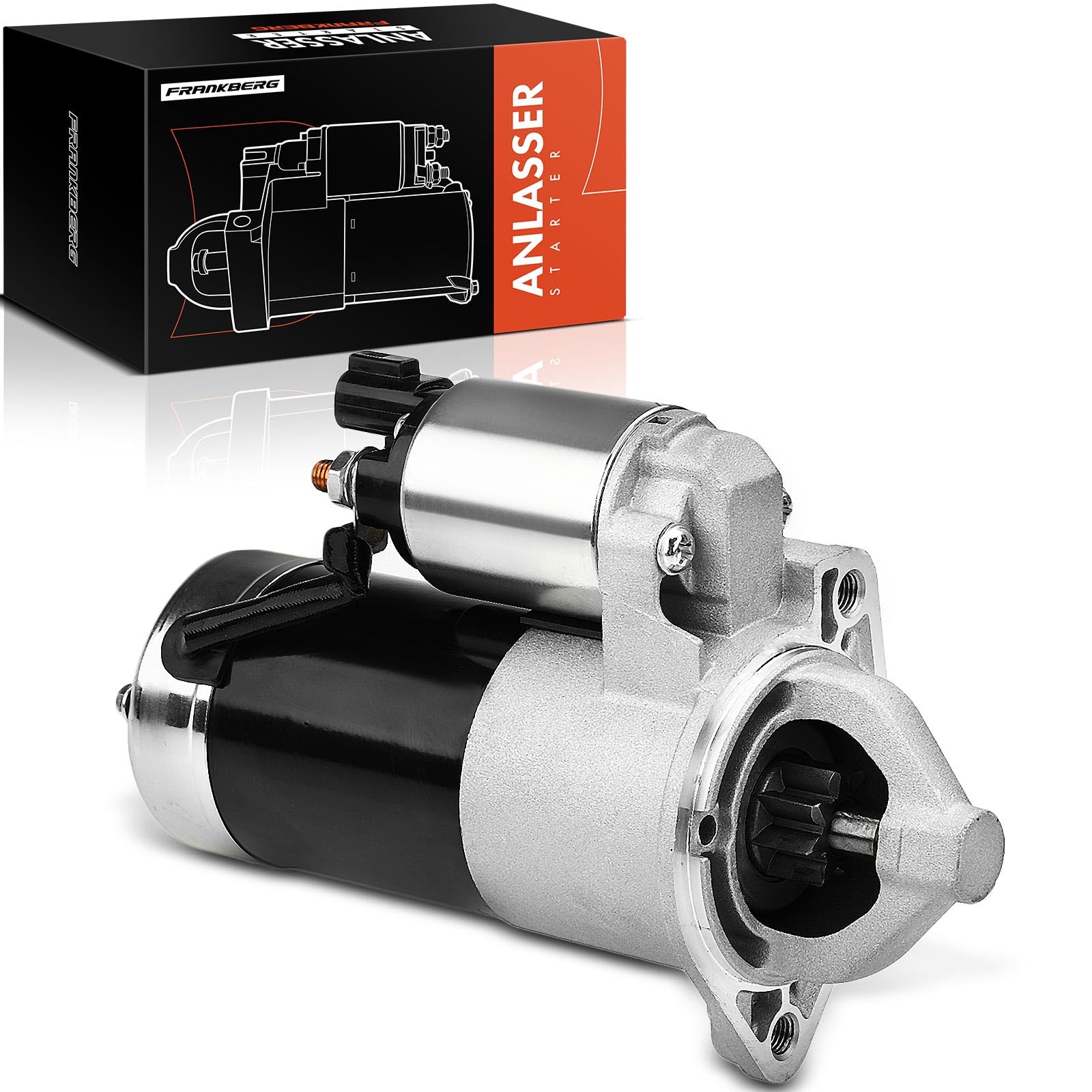 Frankberg Motor de arranque para automóvil Diesel 1,7 KW/12 V/8 dientes Compatible con i30 FD 1.6L 1.6L Cee'D Sportswagon JD 1.6L Replace# 361002A30,36100-2A100