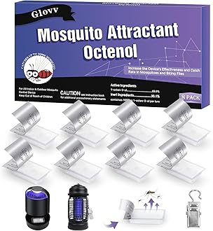 8 Pack Mosquito Attractant Bait Refill, Mosquito Bait Octenol Lure for Bug Zapper & Fly Traps, Compatible with All Flying Insect Mosquitoes Trap