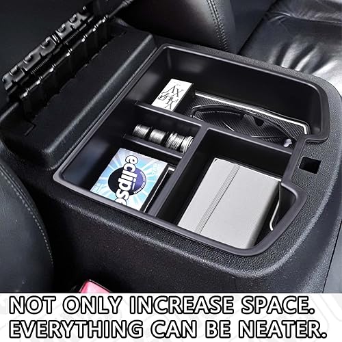 Miniatura 4 de Organizador de consola central compatible con Chevy Silverado GMC Sierra Avalanche Tahoe Suburban Yukon Yukon XL 2007-2014, accesorios solo para