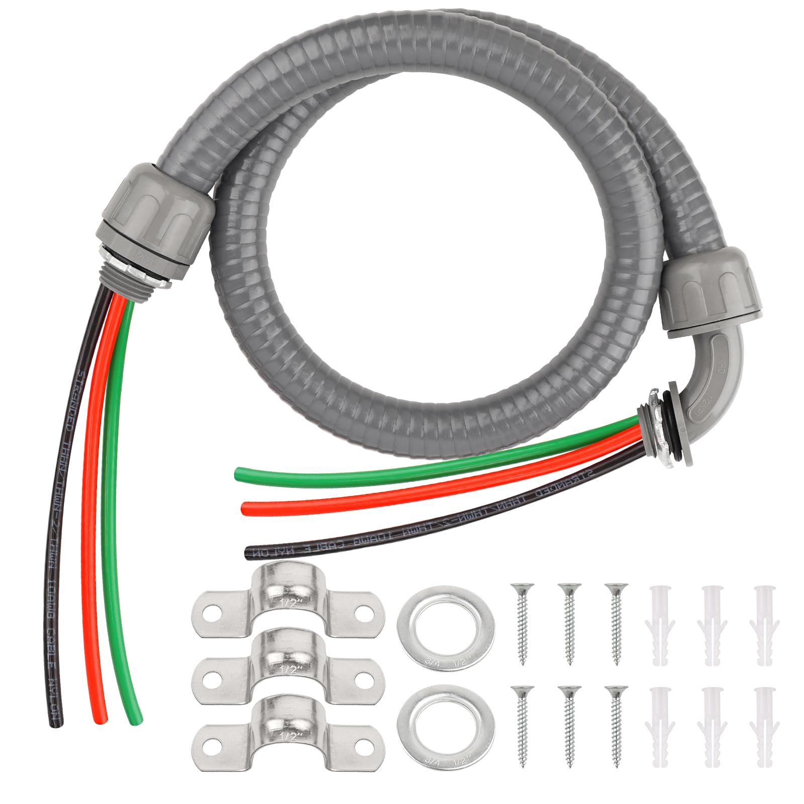 Conductos herméticos a líquidos de 1,27 cm para cableado seguro de bombas de piscina y jardín