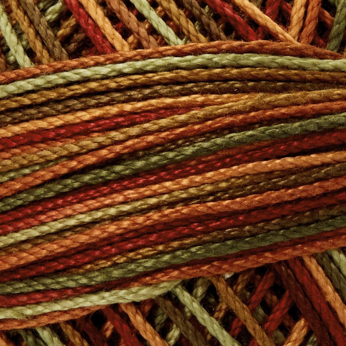 Handy Hands Lizbeth Egyptian Cotton Crochet Thread, Tatting Thread, and Knitting Thread Size 3 (50 Grams 120 Yards) – HH03136, Autumn Spice