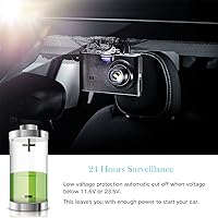 Vista 2 de Kit de cable duro para cámara de salpicadero, kit de cable duro micro USB para cámara de salpicadero, Plozoe de 12 V-24 V a 5 V, cable