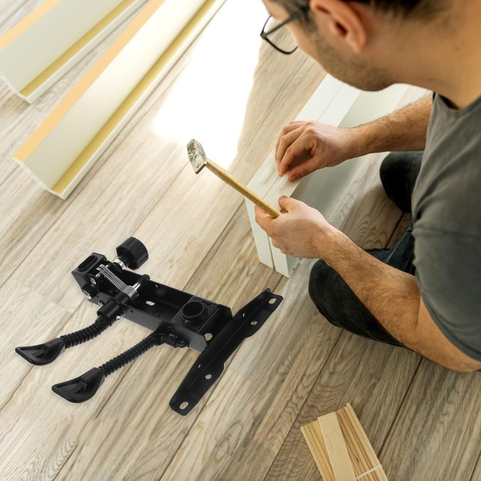 PRETYZOOM Base Giratoria para Silla de Oficina de Acero Repuesto para Mecanismo de Control de Inclinación Compatible Sillas Giratorias y Elevables Accesorio Duradero para Mobiliario