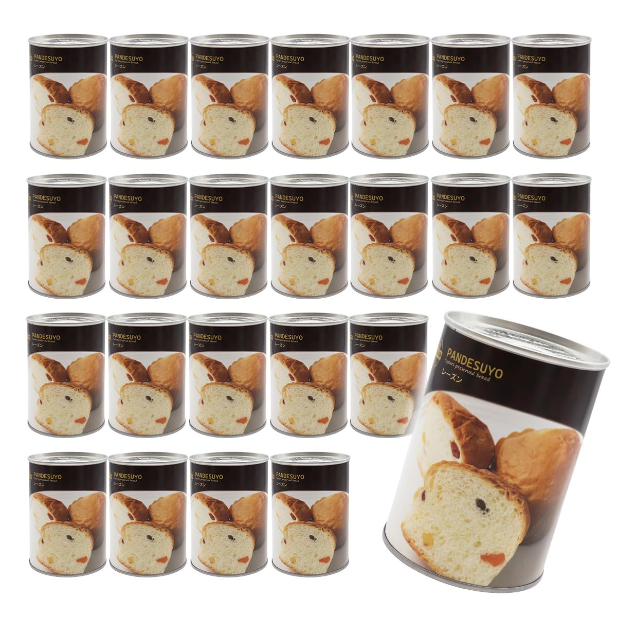 Amazon | パンですよ！ 非常食 パン 5年保存 レーズン味 24缶 保存食