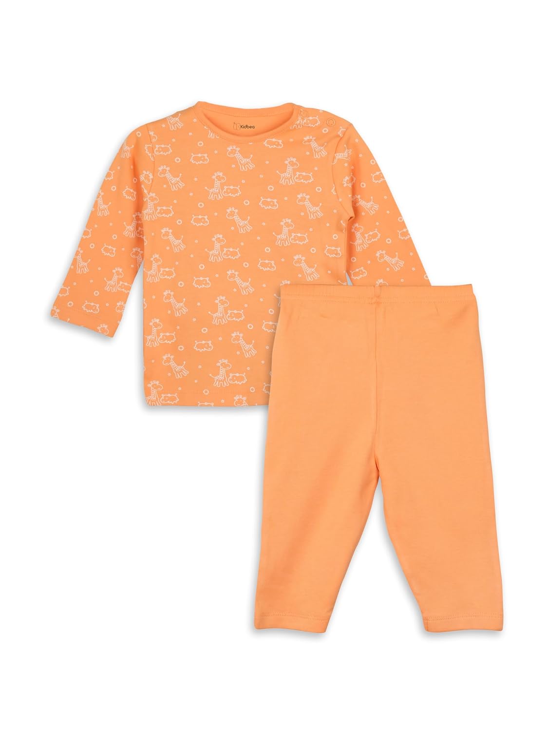 Kidbea Organic Cotton Unisex Baby Co-ord Sets | Soft & Breathable Baby Clothing | Cute Printed Full Sleeve T-shirt & Pants... - Review, Price and Buying Guide