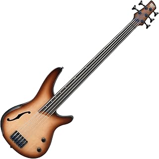 Ibanez SRH505F Fretless - Natural Browned Burst Flat
