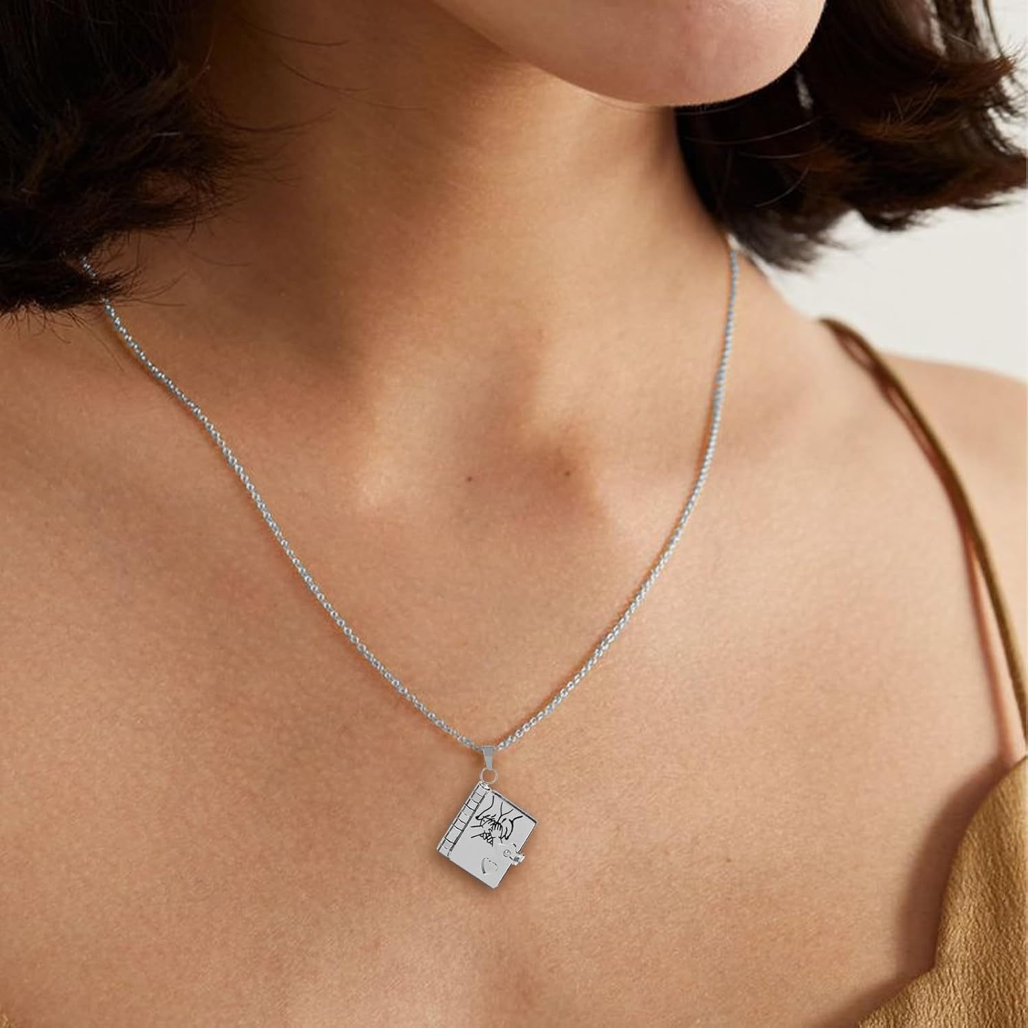 For Daughter - My Incredible Daughter Book Necklace,To My Daughter Necklace from Mom and Dad Openable Multi Layer with 6 Pages of Engraved Information Carries Everlasting Love Pendant Birthday Graduation Jewelry - Image 5