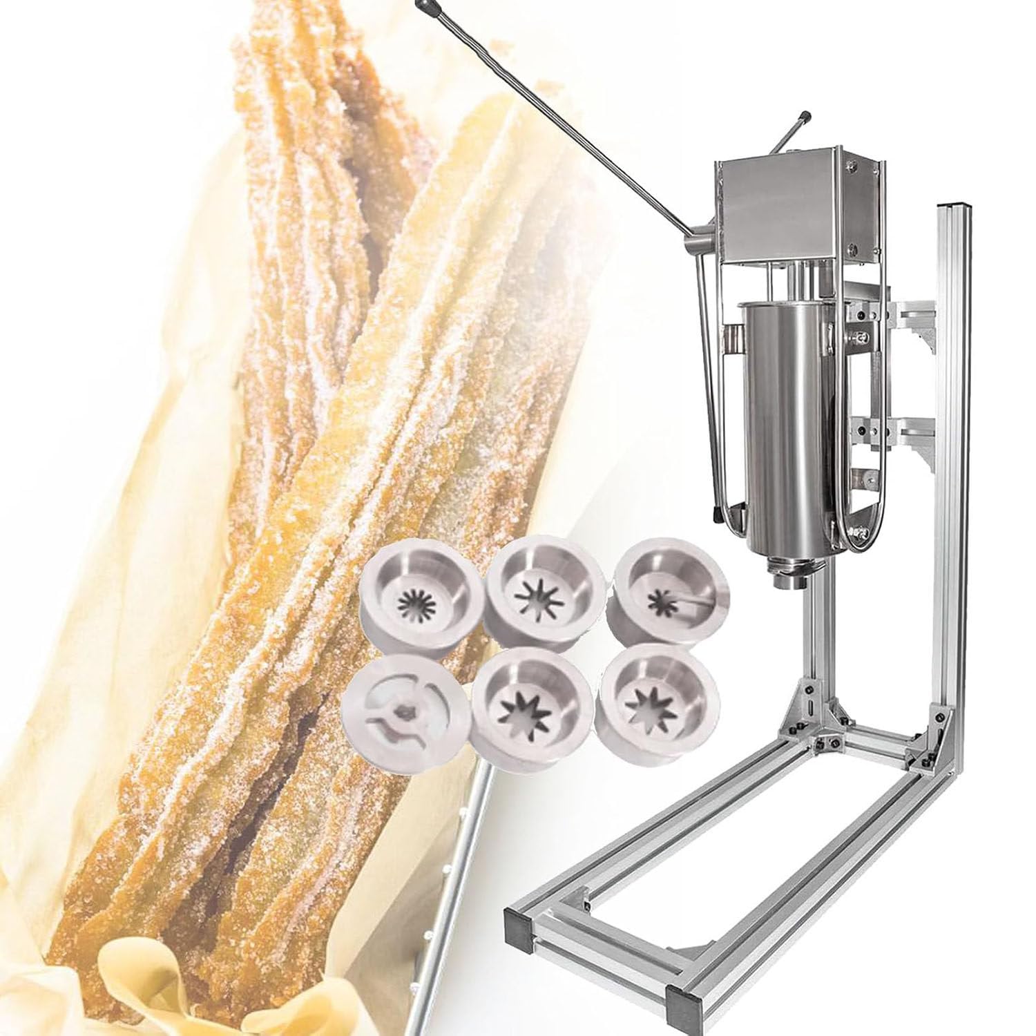 Máquina Comercial Eléctrica Para Hacer Churros Españoles, 3/5/7 L Máquina Automática Para Hacer Churros, Máquina Manual Para Hacer Donas, Máquina Para Hacer Churros De Alta Resistencia,7L