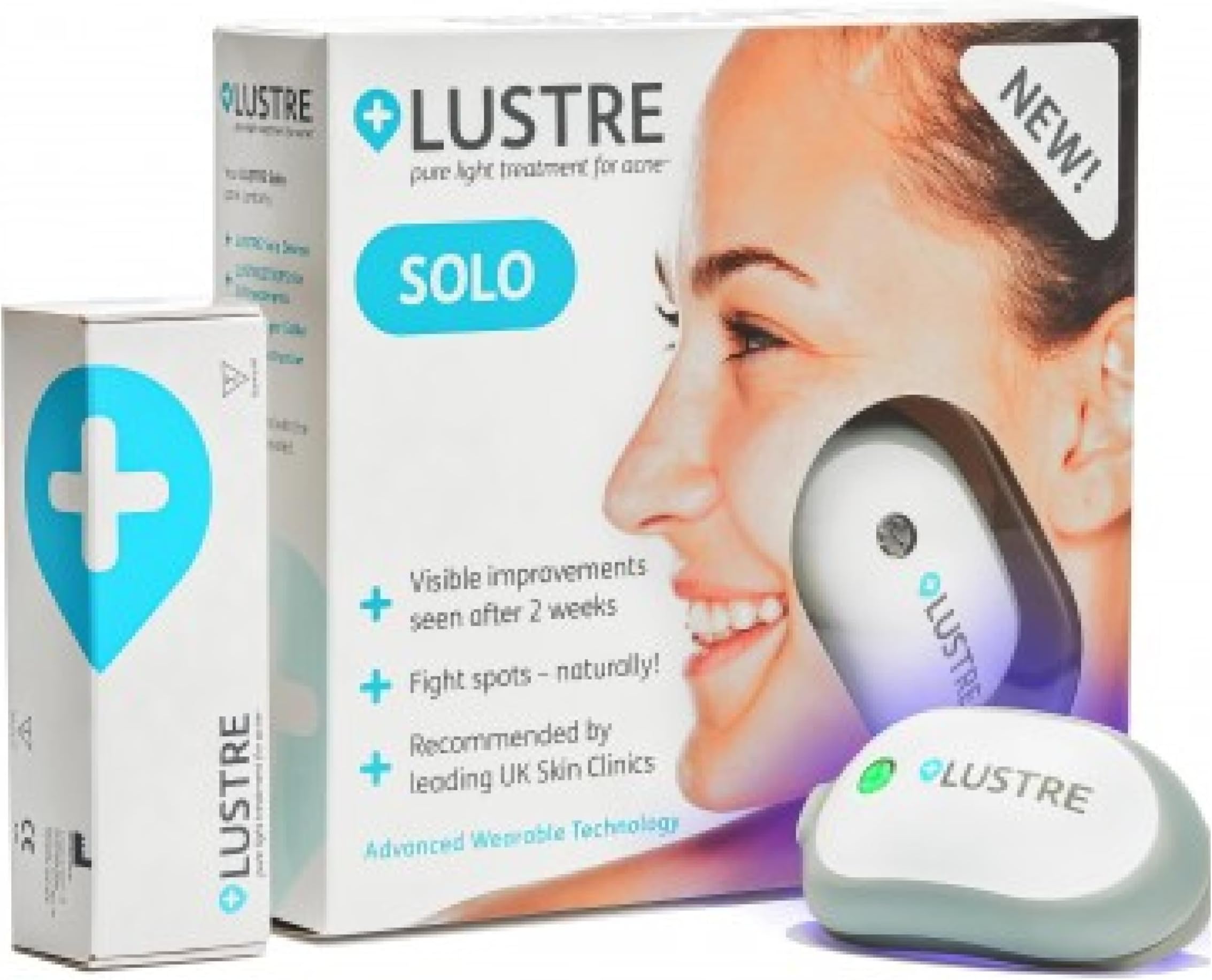 ClearSkin Solo – Blue Light Acne Treatment Device, UV‑Free & Wireless | LED Therapy for Face & Body, Spots & Blemishes | Helps Reduce Breakouts, Inflammation & Redness | Gentle Skincare