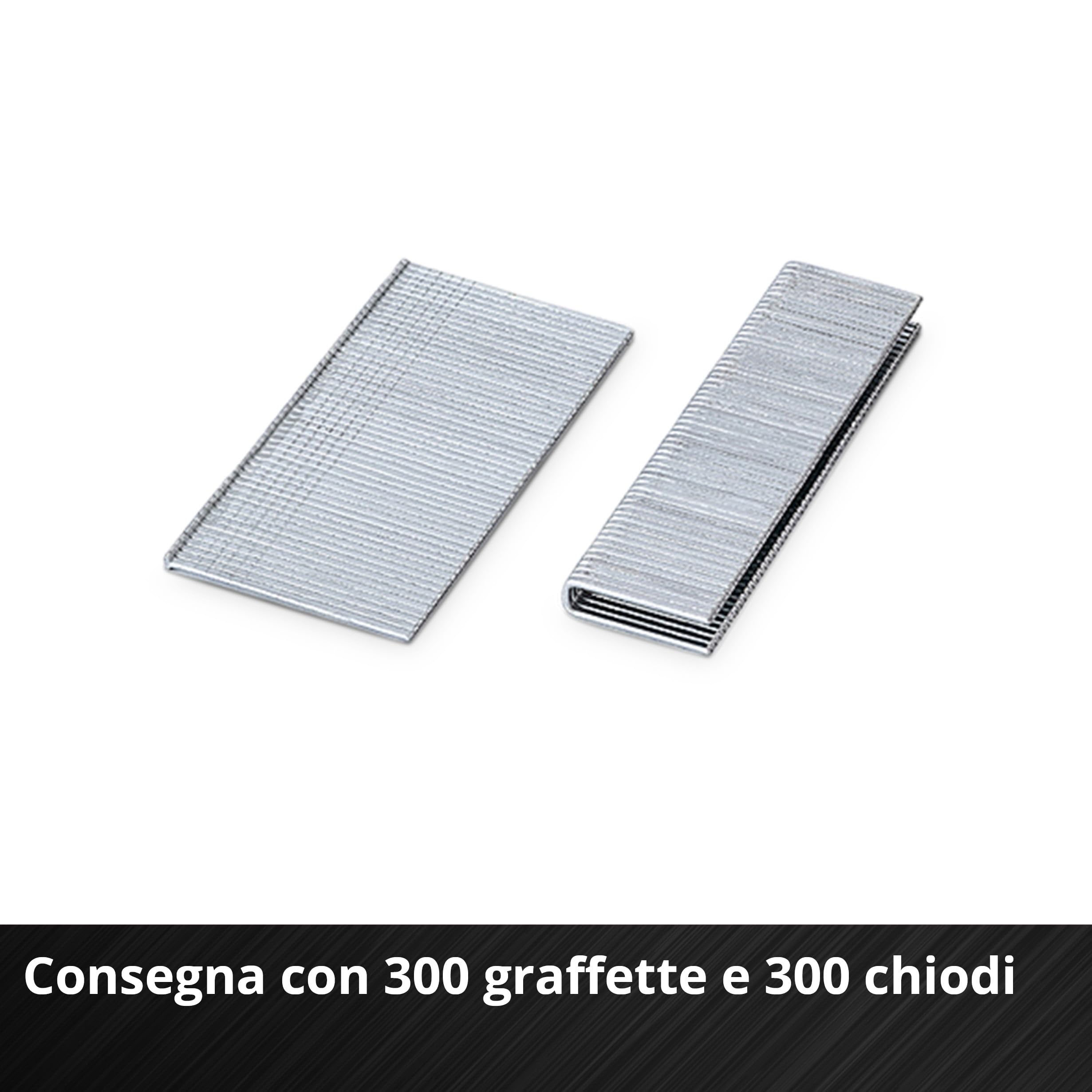 Einhell Chiodatrice/graffatrice a batteria TE-CN 18/32 Li - Solo Power X-Change (18 V, 20 colpi/min, morsetti max. 25 mm, chiodi max. 32 mm, con 300 morsetti e chiodi ciascuno, senza batteria)