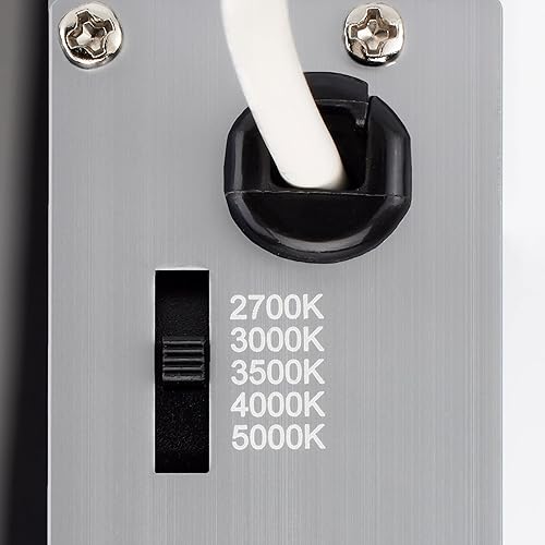 Miniatura 6 de 9W CCT Selectable LED Direct Wire Square Downlight-1.42 Inches Tall and 4.92 Inches Wide