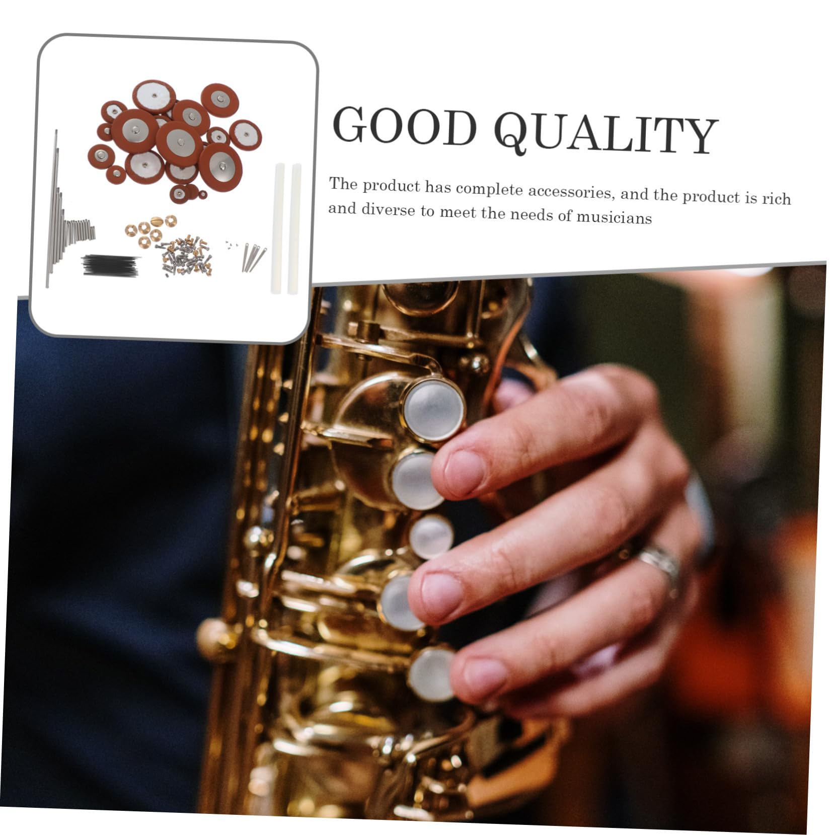 Kit de Herramientas de Reparación Mantenimiento y Sustitución de Piezas Dañadas para Saxofón Alto Color Aleatorio Tornillos Metálicos y Muelles para Músicos Profesionales