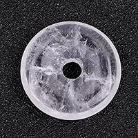 Vista 32 de GEM-Inside Rock Quartz Gemstone Loose Beads Genuine Natural Doubt Pink Ring Crystal Energy Stone Power para aretes colgantes, fabricación de joyas