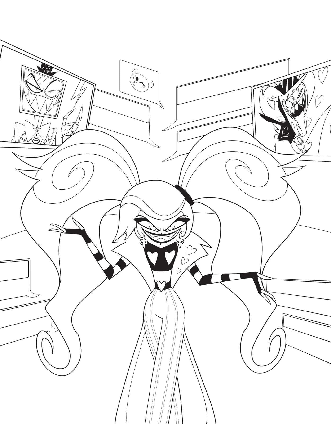 Hazbin Hotel: The Official Coloring Book