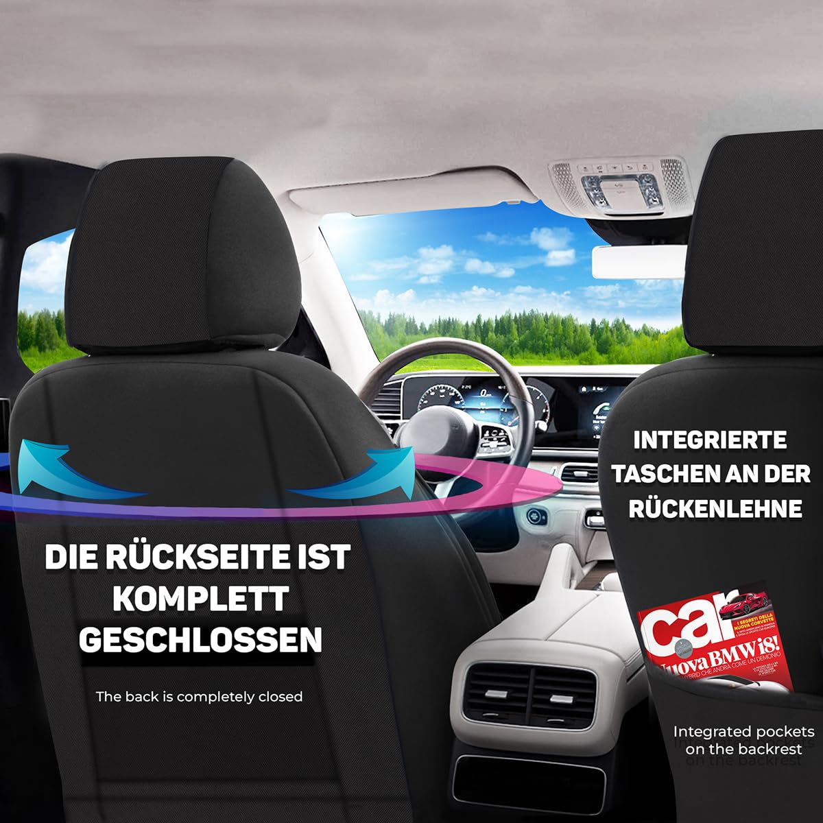 BREMER SITZBEZÜGE Wymiar pokrowców ochronnych do DS Automobiles DS 4 3 generacji. KT101