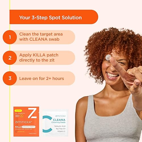 Miniatura 5 de ZitSticka Parches de acné Killa extra fuertes para la cara, el parche de espinillas más potente del mundo con microartes de acción rápida, comienza