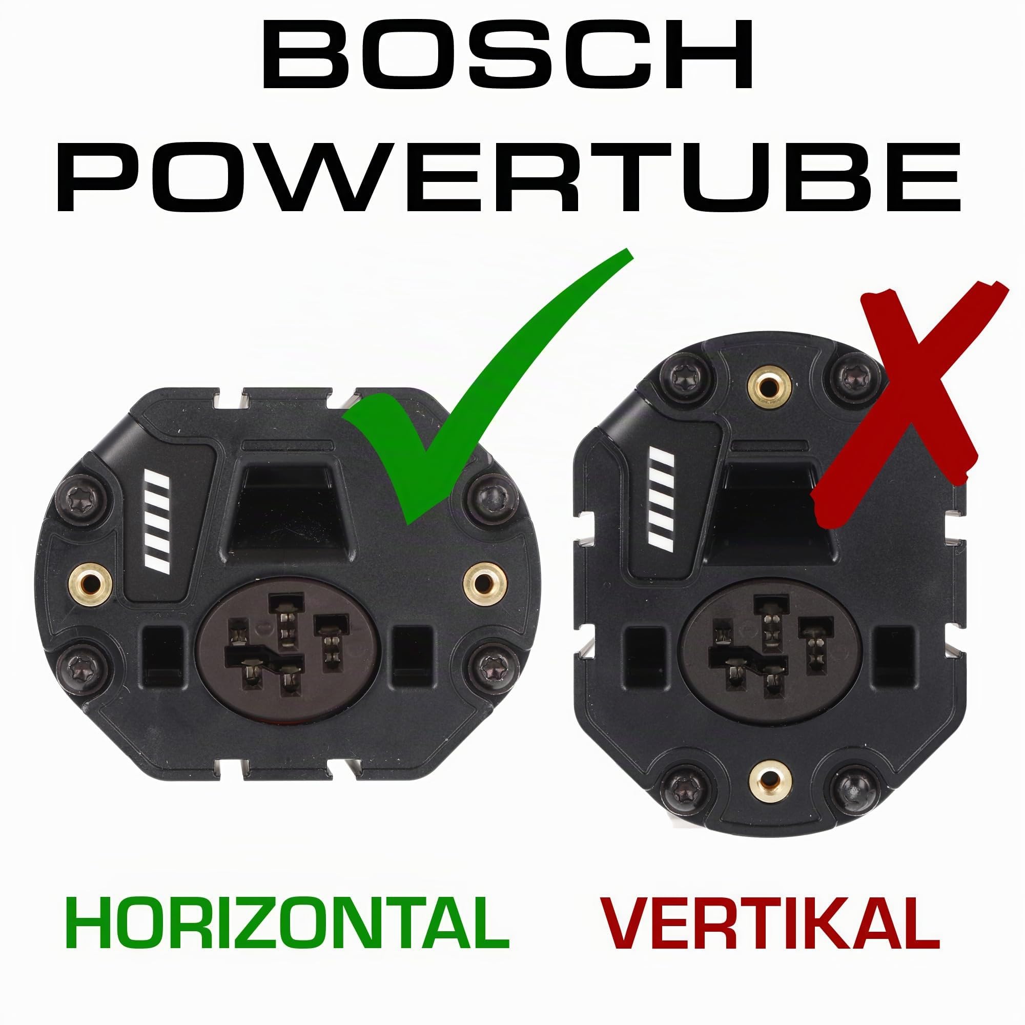 Bosch integrierbarer Akku PowerTube Horizontal inklusive Gefahrgutkarton und Bedienungsanleitung, schwarz, 500 Wh, 275007539