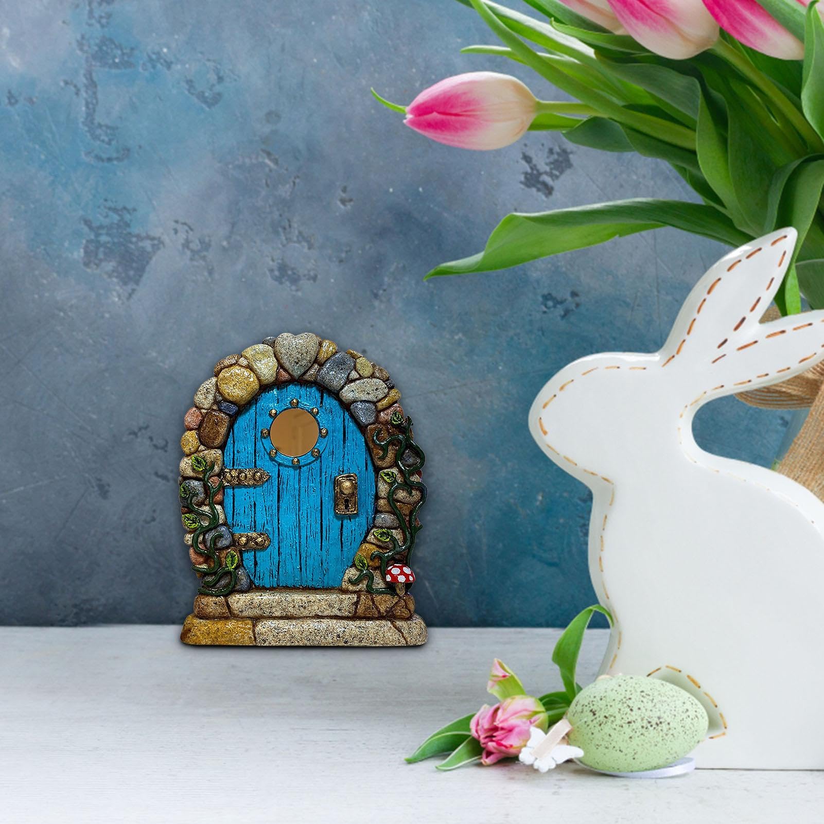 Wpppan Mini Porta Delle Fate Rosa Per Giardino, Decorazione 3D Per Albero, Terrario, Bonsai E Micro Paesaggi Da Favola