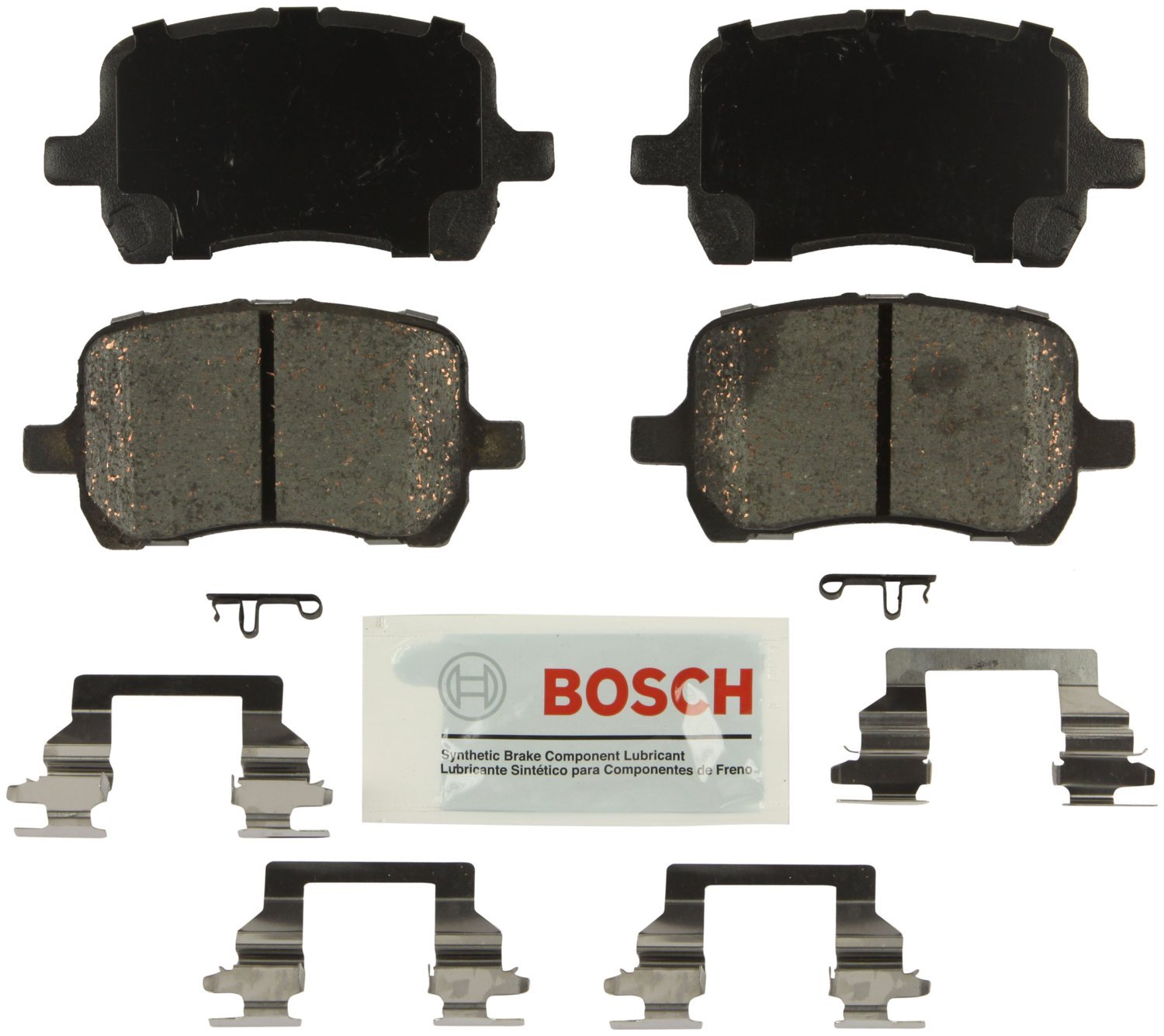 Bosch BE1324H Blue Disc Brake Pad Set with Hardware - FRONT — view 226