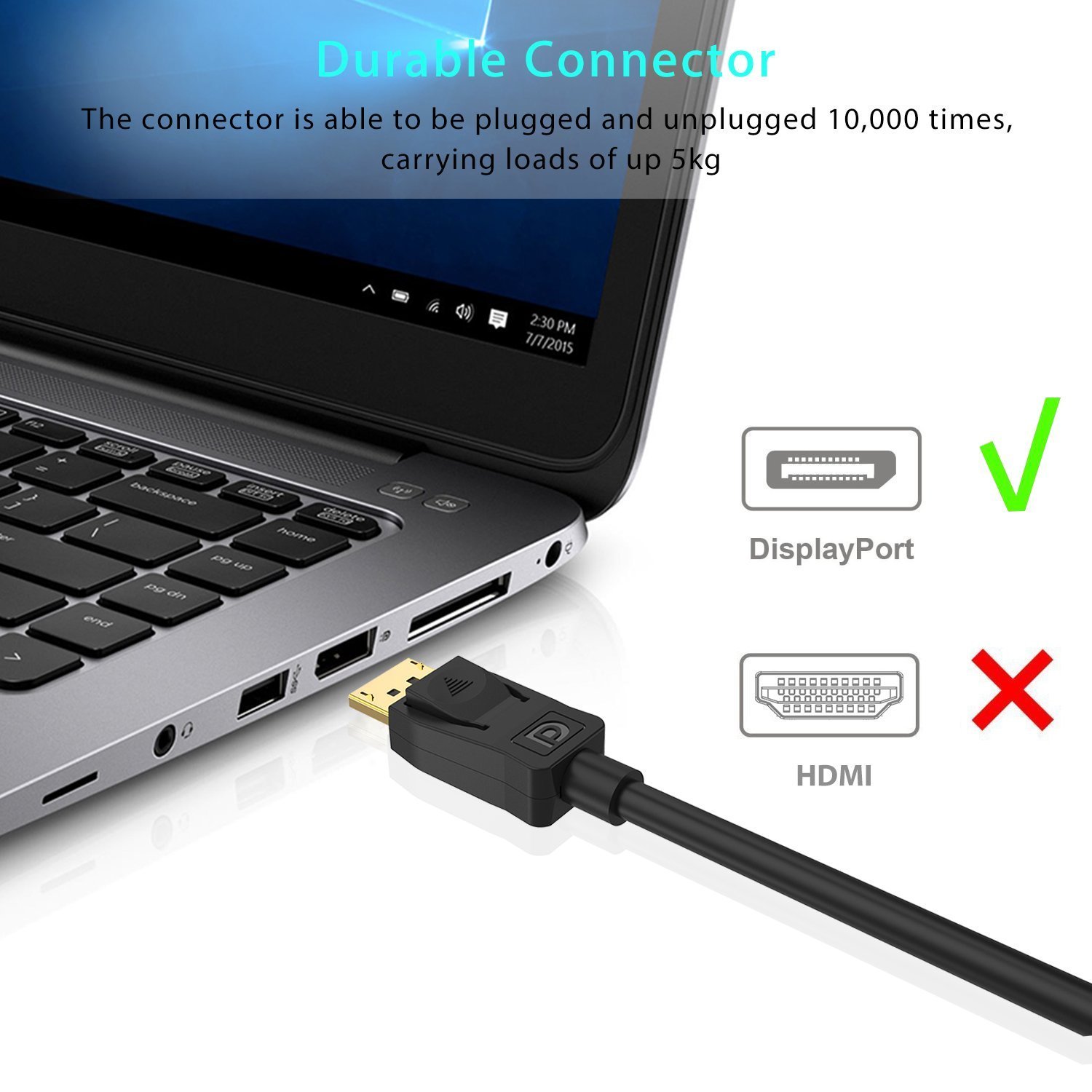 Amazon.co.jp: DPケーブル Syncwire Displayport ディスプレイポート