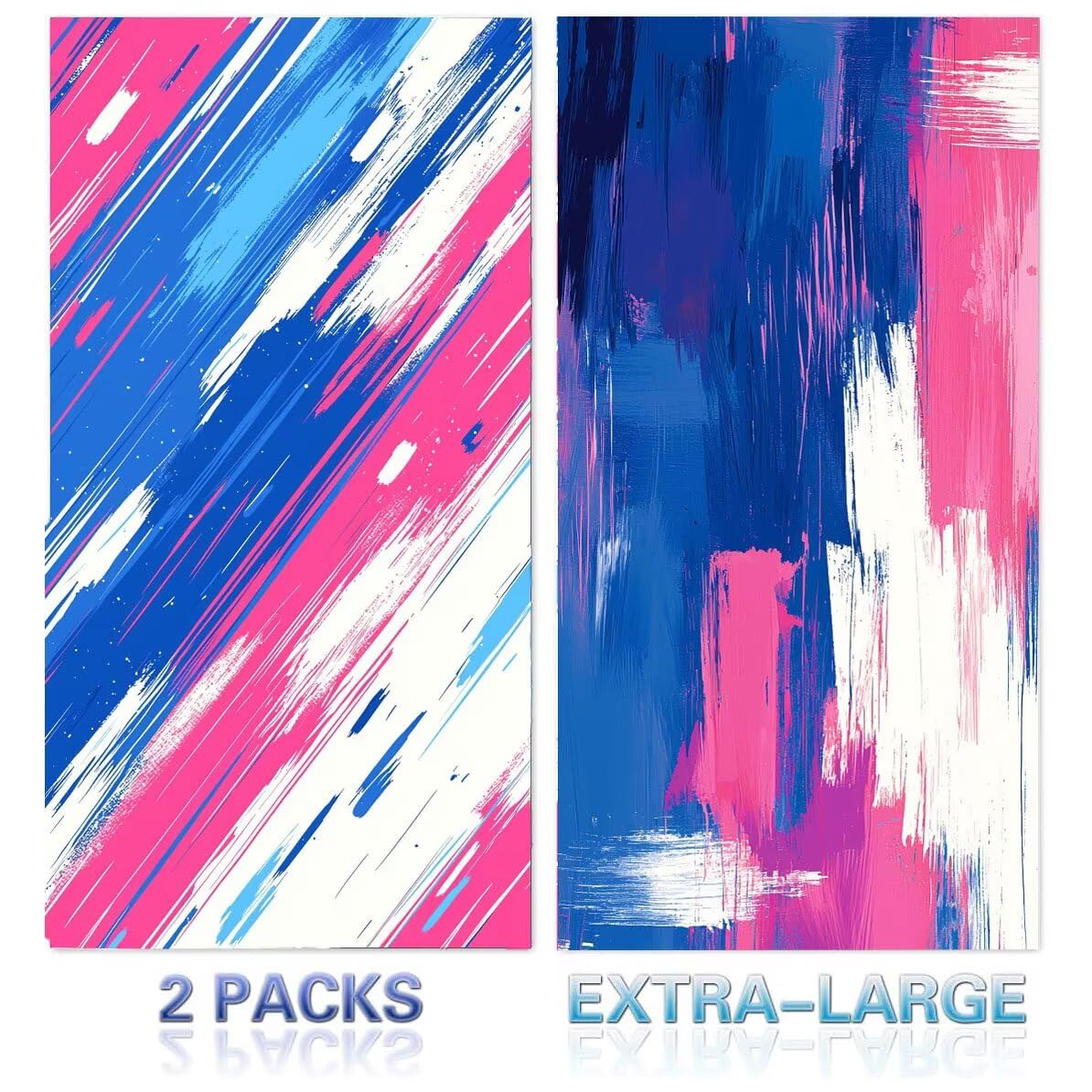 Toalla Playa Grande, 90 x 200 cm Toalla Microfibra Prevención de Arena, Toallas de Playa Ligera y de Secado Rápido, para a Viajes, Sauna 2PCS Esterilla Playas Regalos Mujer (Color abstracción) k-108