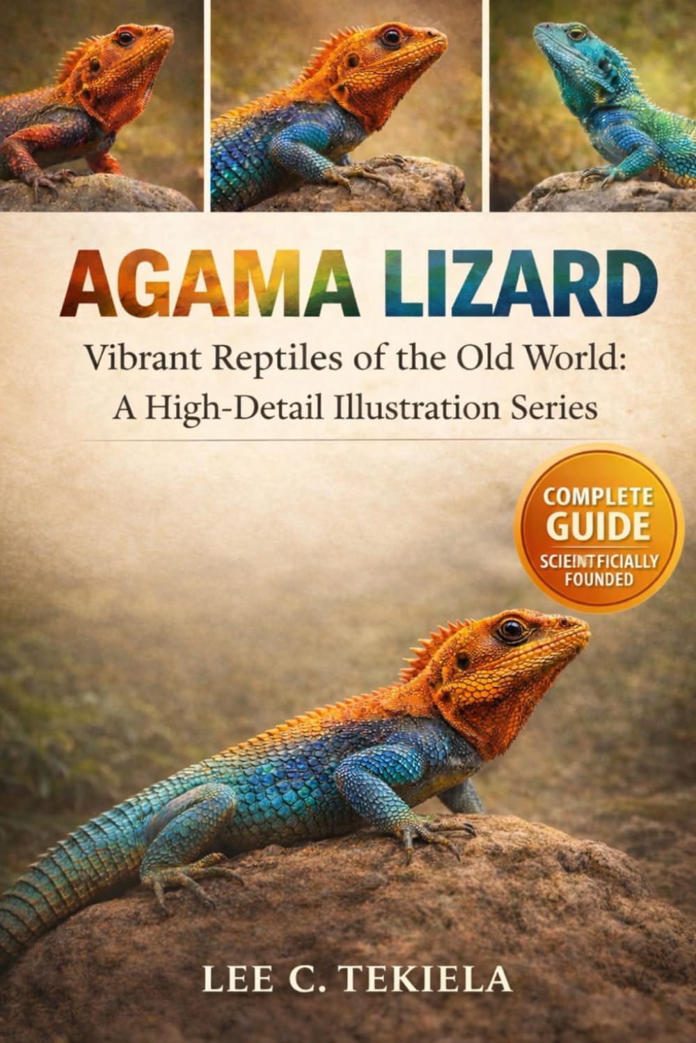 AGAMA LIZARD: Vibrant Reptiles of the Old World: A High-Detail Illustration Series