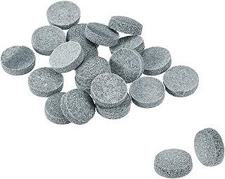 PATIKIL 13mm Dia Pool Cue Tips, 20 Pack Pool Billiard Cue Tips Pool Stick Replacement Tips Pool Stick Tips Snooker Cue Tips, Grey