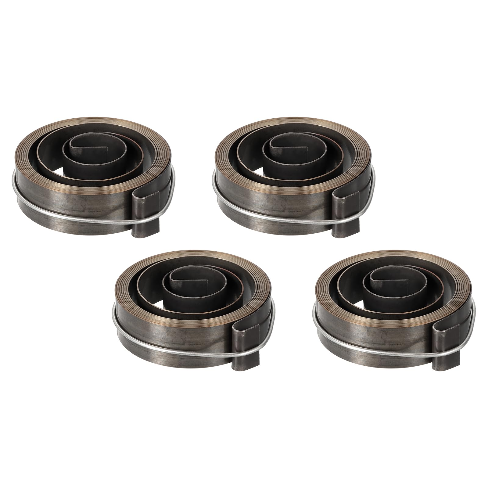QUARKZMAN Molla per Pressa Trapano Molla Ritorno Mandrino Pressa Trapano Montaggio a Spirale Acciaio per Molle Finitura Nera Chimica Lunghezza Espansa 1800 mm 64 x 19 x 0,7 mm 4pz