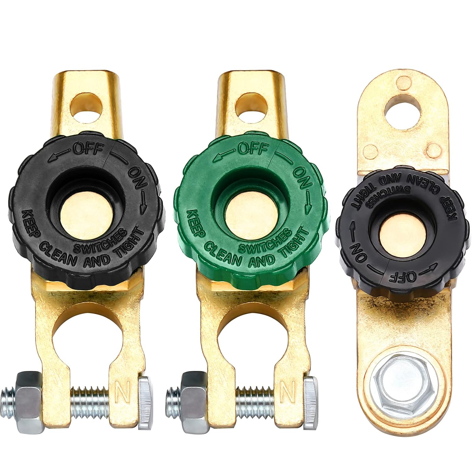 3 Pieces Top Post Battery Disconnect Switch Quick Disconnect Battery